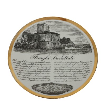 Piero Fornasetti dish Ligurian specialties
