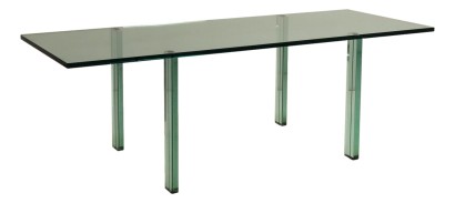 Fontana Arte Teso Table Design Renzo Piano Glass Italy 1980s