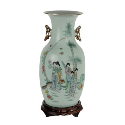 Porcelain baluster vase