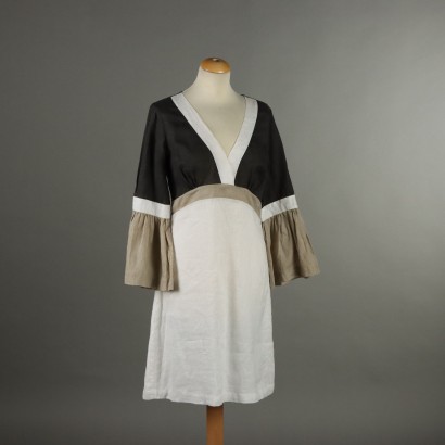 Maliparmi Dress Second Hand Linen UK Size 14 Italy