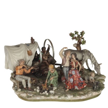 Sandro Maggioni Capodimonte Ceramic Sculptural Group