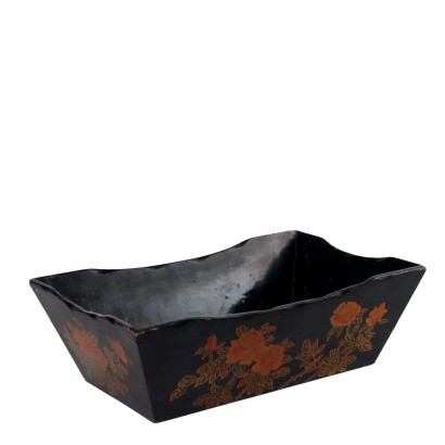 Lacquered Wood Basket