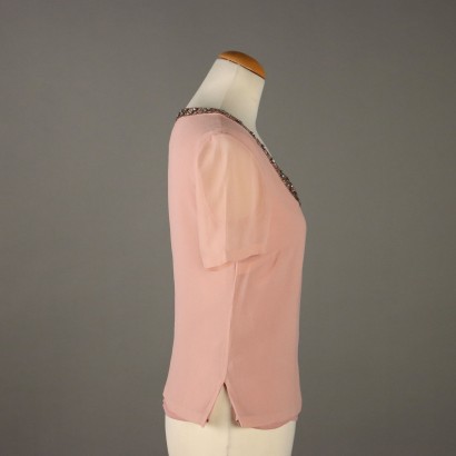 Blusa de seda rosa Luisa Spagnoli