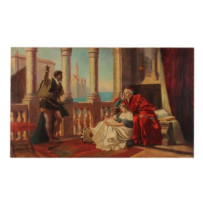 Painting Scene with Othello and Desdemona