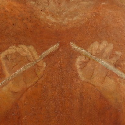 Dipinto di Alberto Helios Gagliardo,Figura che spezza la spada,Alberto Helios Gagliardo,Alberto Helios Gagliardo