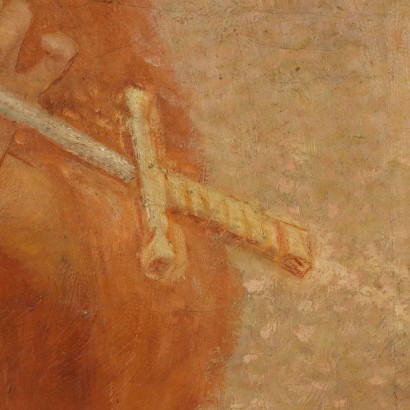 Gemälde von Alberto Helios Gagliardo, Figur, die das Schwert bricht, Alberto Helios Gagliardo, Alberto Helios Gagliardo