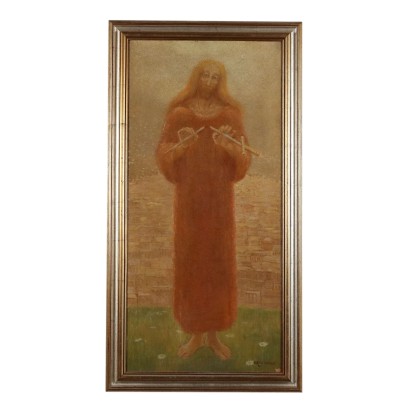 Modern Painting A. Helios Gagliardo Oil on Canvas 1917