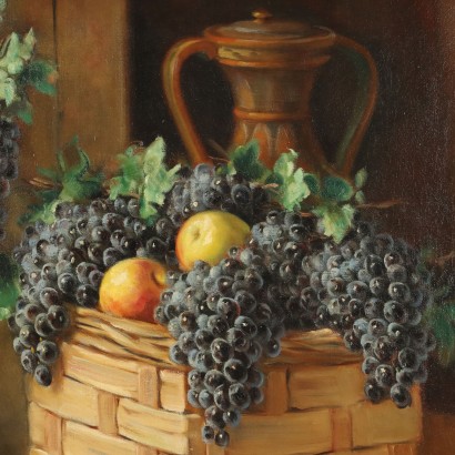 Peinture d'Alfio Paolo Graziani,Nature morte aux fruits et au gibier,Alfio Paolo Graziani,Alfio Paolo Graziani,Alfio Paolo Graziani