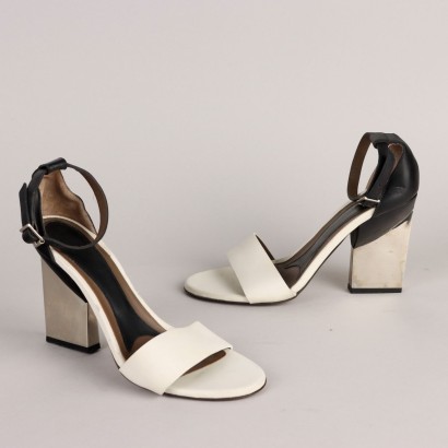 Marni Black and White Sandals Leather Second Hand UK Size 6