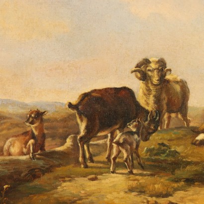 Shepherd with Herds Painting