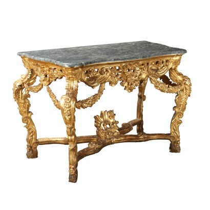 Carved and Gilded Console