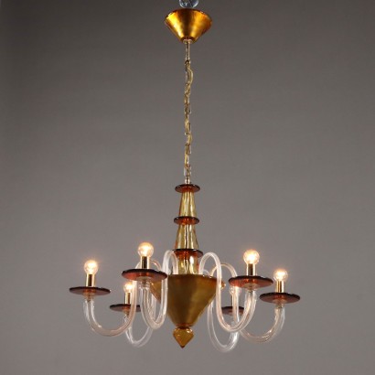 La Murrina Serenata Chandelier Vintage Glass Italy 1990s