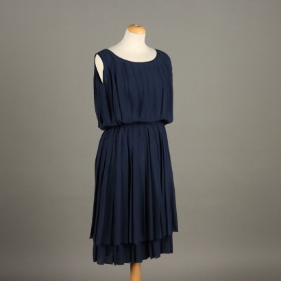 Chloé Vintage Dress Blue with Elastic UK Size 14 France