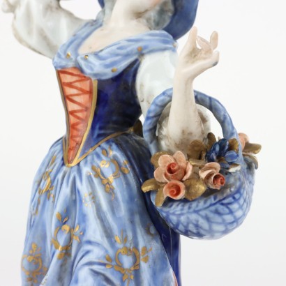 Pair of Capodim Porcelain Figurines