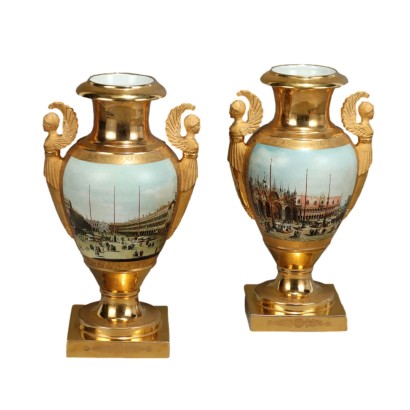 Paire de Grands Vases Style Empire