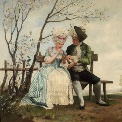 Painting by Lambert Von Babo, Courtship Scene, Lambert Von Babo, Lambert Von Babo, Lambert Von Babo, Lambert Von Babo, Lambert Von Babo