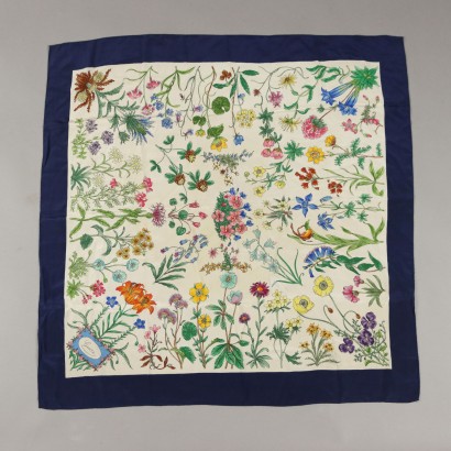 Gucci Vintage Floral Scarf