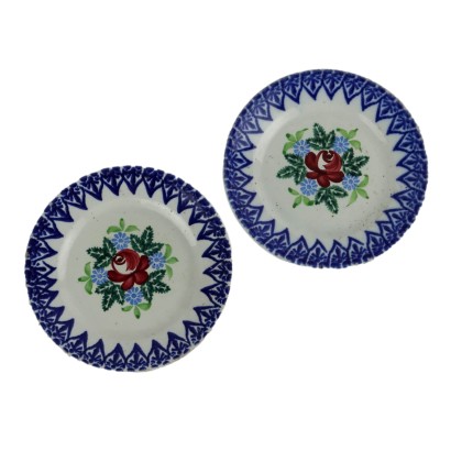 Pair of Ceramic Plates from Mondovì