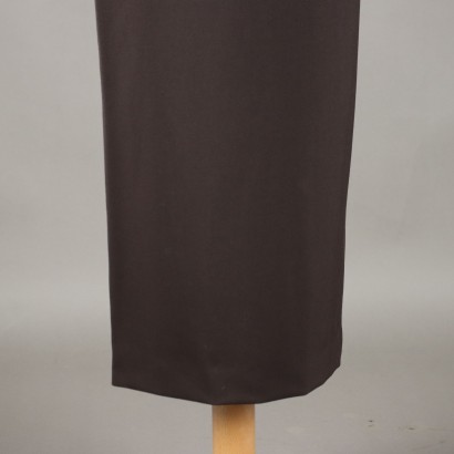 PierAntonio Gaspari Brown Longuette Skirt