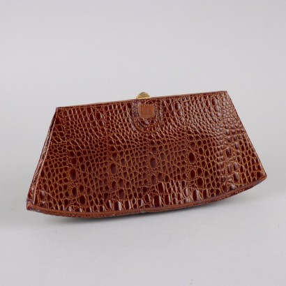 Ugo Correani Vintage-Clutch aus feinem Leder