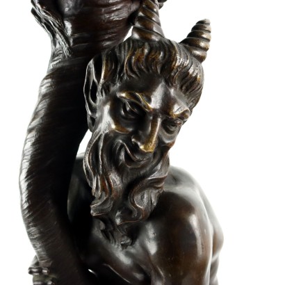 Faun in Bronze Antonio Pandiani,Antonio Pandiani,Antonio Pandiani,Antonio Pandiani