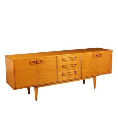 Vintage 1960s Sideboard Teak Veneer England Restored