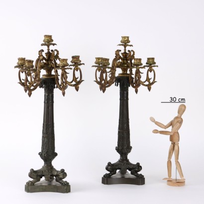 Pair of Neo-Gothic Candelabra