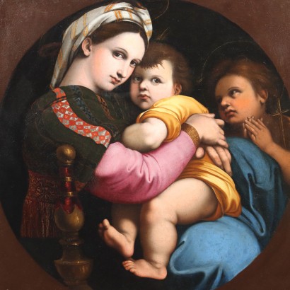 Dipinto Madonna della Seggiola