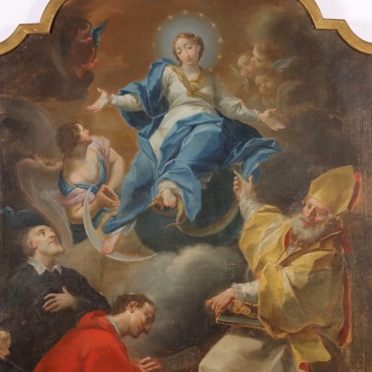 Gemälde der Unbefleckten Madonna und der Heiligen