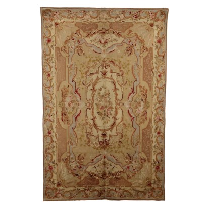 Tapis Aubusson Ancien Coton Noeud Extra-Fin Chine 260 x 160 cm