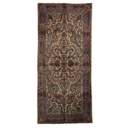 Tapis Kerman Laver Ancien Coton Noeud Fin Iran 318 x 144 cm