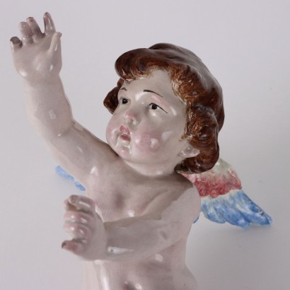 Putto in Maiolica