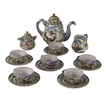 Maiolica Tea Service from Albisola