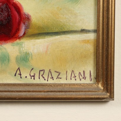 Pintura de Alfio Paolo Graziani,Composición floral,Alfio Paolo Graziani,Alfio Paolo Graziani,Alfio Paolo Graziani