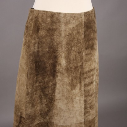 Ruffo Research Leather Skirt