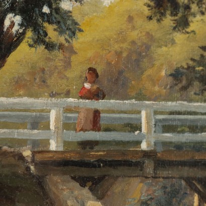 Painting Country Landscape with Figures