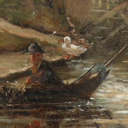 Painting Country Landscape with Figures