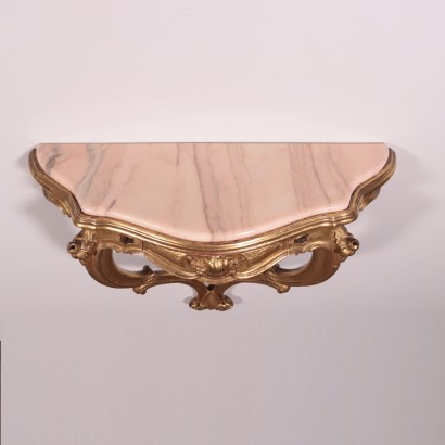 Console et miroir de style baroque