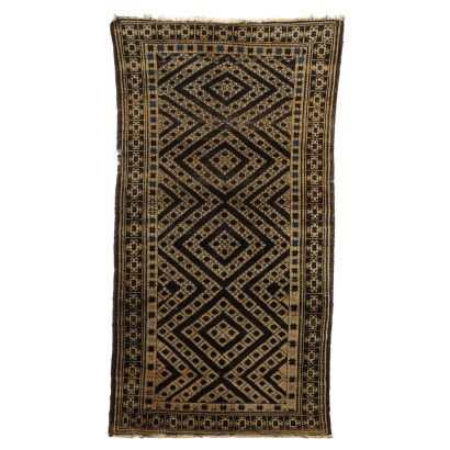 Tapis Beluchi Ancien Laine Noeud Fin Iran 200 x 102 cm