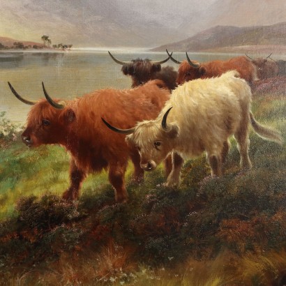 Gemälde von Henry Robinson Hall, Highland Cattle Loch Venachar, Henry Robinson Hall, Highland Cattle Loch Venachar, Henry Robinson Hall, Highland Cattle Loch Venachar, Henry Robinson Hall, Highland Cattle Loch Venachar, Henry Robinson Hall, Highland Cattle Loch Venachar, Highland Cattle Loch Venachar, Hochlandrinder Loch Venachar