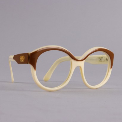 Celine Paris Lunettes Vintage Plastique Couleur Crème France