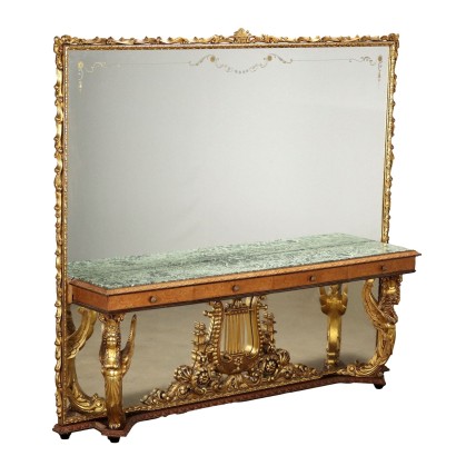 Console de style avec miroir