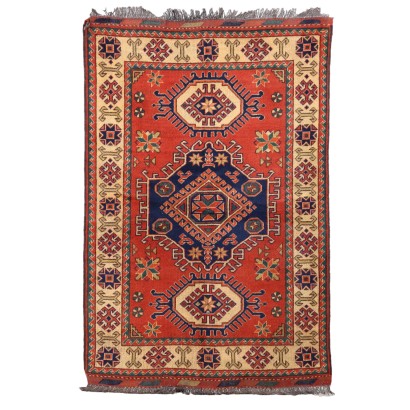 Antique Gasny Carpet Wool Thin Knot Pakistan 63 x 42 In