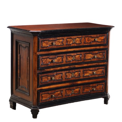 chest of drawers with a drop-leaf