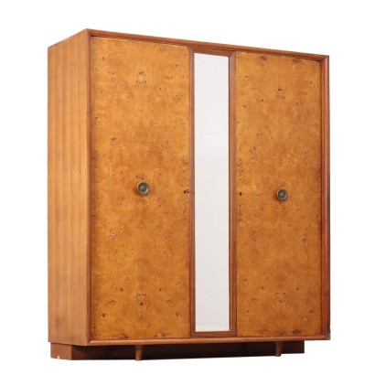 Armoire Vintage Plaquée en Érable Bruyère Italie Années 40