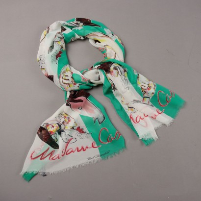 Karl Lagerfeld Scarf Madame Casanova Second Hand Pure Silk