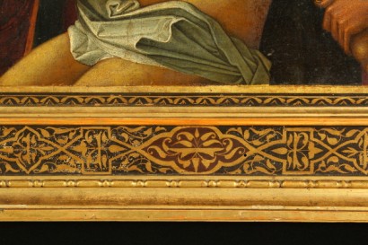 art, antique, 16th century painting, Giovanni Bellini (1430-1516), tempera on wood, Venetian-Cretan area, Lamentation over the dead Christ
