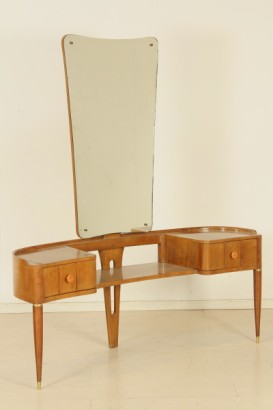 Peteneuse 50 years, veneered, mahogany, brass, mirror, #modernariatomobili