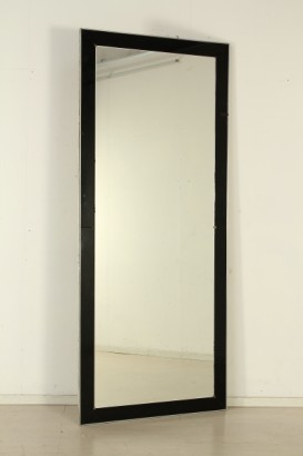 mirror, 30 40 years, wood frame, opal glass, #modernariato, #complementi