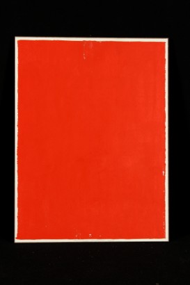 zeitgenössische Kunst, Bernard Aubertin 1934, 2008, 21. Jahrhundert, Monochrom, Acryl auf Papier, Hartfaser